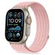 Tech-Protect Nylon-Sportarmband für Apple Watch 44/45/46/49 mm – Hellrosa
