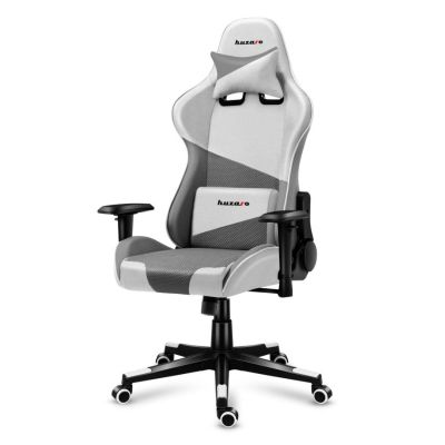 25. Huzaro Force 6.2 Gaming-Stuhl aus weißem Netzgewebe