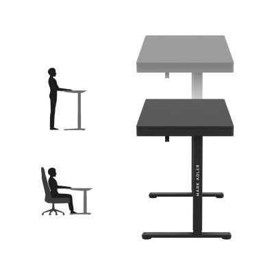 6. MA-Leader 8.2 Schwarzer elektrischer Schreibtisch