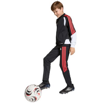 8. adidas Tiro 26 Competition Trainings-Sweatshirt für Kinder, Schwarz, Weiß und Rot KC3791
