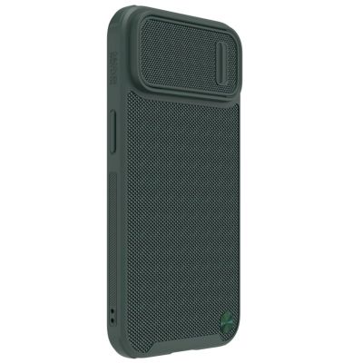 3. Nillkin Textured S Case iPhone 14 Plus Panzerhülle mit Kameraabdeckung grün