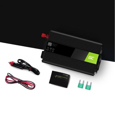 6. GREEN CELL INV03DE WECHSELRICHTER 12V - 230V 500W/1000W MODIFIZIERTE SINUSWELLEN