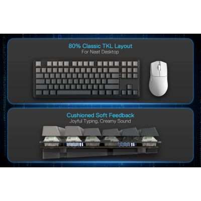 5. REDRAGON K707SP-RGB-PRO StarBlade Tastatur USB + RF Wireless + Bluetooth Schwarz