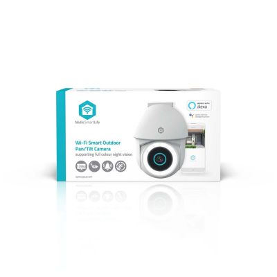 10. Nedis Smartlife WLAN-Außenkamera, IP65-Schutzart, Bewegungsmelder, Nachtsicht, Weiß