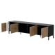 2. MERCI TV-Schrank 200x40x54 schwarz/Eiche Artisan