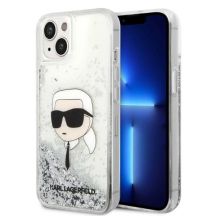 Karl Lagerfeld KLHCP14MLNKHCH iPhone 14 Plus 6,7" Silber/Silber Hardcase Glitter Karl Head