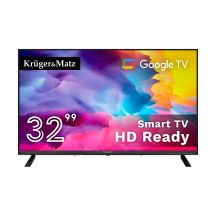 KRUGER&MATZ LED-Fernseher 32" HD GOOGLETV, DVB-T2/S2/T/C H.265 HEVC KM0232HD-G