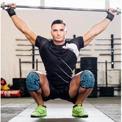 9. Elastische Handgelenkstützen/Griffe | Schwarz/Rot