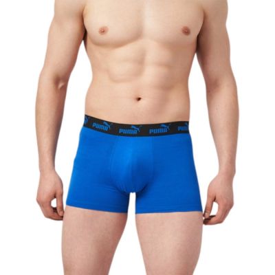 2. Puma Herren-Boxershorts, 2er-Pack, blau-schwarz, bequeme Baumwolle