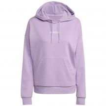 Damen adidas Essentials Linear French Terry Hoodie Lila JY0036