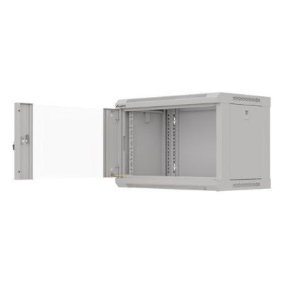 20. Lanberg 19" 6U 540x350 graue Glastür Wand-Rack-Schrank (Flat Pack)
