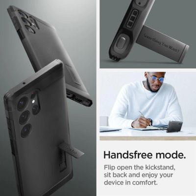 15. Spigen Tough Armor Hülle für Samsung Galaxy S23 Ultra – Schwarz