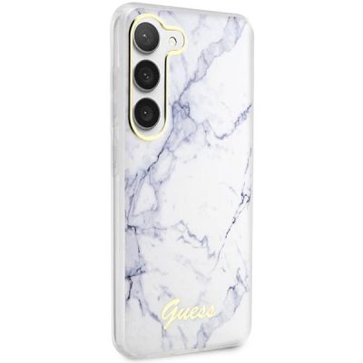 4. Guess GUHCS23MPCUMAH S23+ S916 weiß/weißes Hardcase Marble