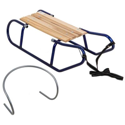 4. Metallschlitten TOMEK mit Rückenlehne, blau