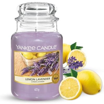 2. Große Kerze LEMON LAVENDER YANKEE