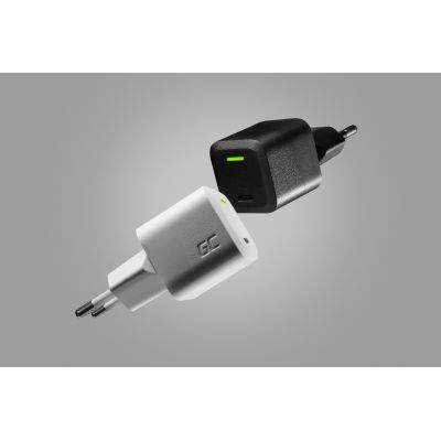 7. GREEN CELL USB-C LADEGERÄT GAN GC POWERGAN 33W PD 3.0 QC 3.0 USB-C SCHWARZ