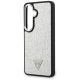 6. Guess Fixed Glitter Triangle MagSafe Hülle für Samsung Galaxy S26 - Silber