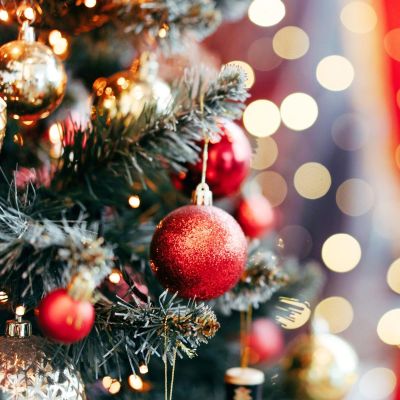 24. Dekorative Kunststoffkugeln, sicher, 40 Stück, rotes Glimmer