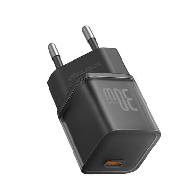3. Baseus GaN5S 30W EU USB-C Wandladegerät – Schwarz
