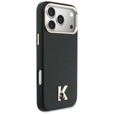 4. Karl Lagerfeld MagSafe Hülle mit Karl-Kopf-Logo für iPhone 17 Pro Max – Schwarz