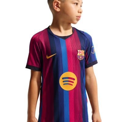 3. Nike FC Barcelona Heimtrikot für Kinder 2026/27 Blau und Burgunderrot II1836 683