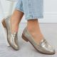 5. Damen-Loafer mit Lochmuster, Metallic-Gold, Potocki 12581