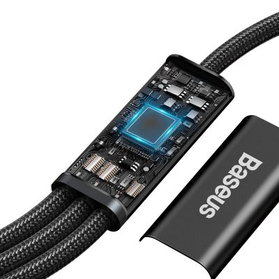 5. Baseus Rapid Series 3in1 USB-C – USB-C/ Lightning /Micro-USB-Kabel 20 W PD 1,5 m – Schwarz