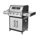 Teesa BBQ 5006 MASTER Gasgrill – 5 Brenner – Platz für eine Gasflasche