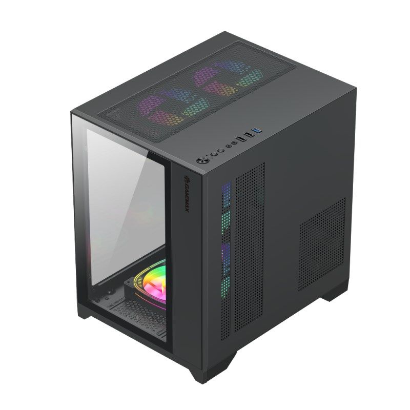 4. GameMax Infinity Mini BK Micro Tower Schwarz