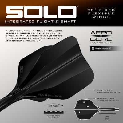 5. Harrows TOLFRAM TRINITY 97% Stahlspitzen-Darts