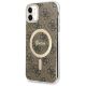 Guess GUHMN61H4STW iPhone 11 6.1" braun/braun Hardcase 4G MagSafe