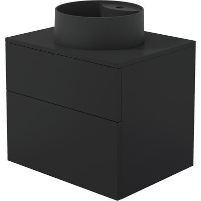 Waschtischunterschrank mit Granitwaschbecken – 360 mm