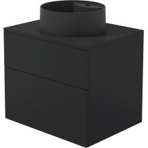 Waschtischunterschrank mit Granitwaschbecken – 360 mm