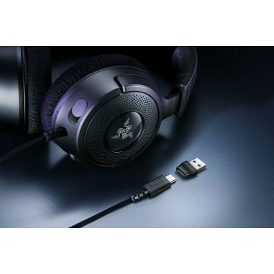 7. Razer Kraken V4 X Kabelgebundenes Gaming-Headset mit Kopfbügel, USB Typ-C / USB Typ-A, Schwarz