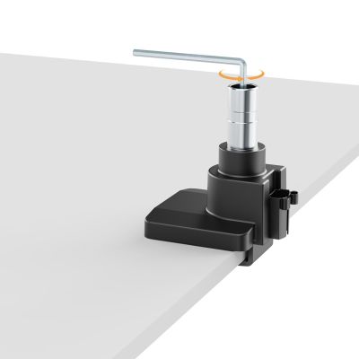 8. Manhattan 462594 Monitorhalterung/Ständer 144,8 cm (57") Schreibtisch Schwarz
