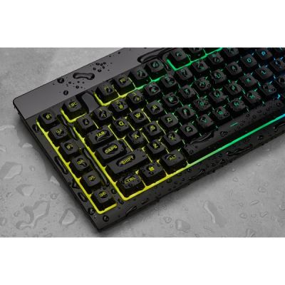 8. Corsair | Gummikuppel | K55 RGB PRO | Gaming-Tastatur | Gaming-Tastatur | RGB-LED-Licht | Vereinigte Staaten | Kabelgebunden | Schwarz