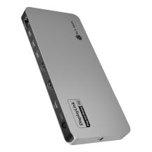 ICY BOX IB-DK7402-C31 Kabelgebundener USB 3.2 Gen 2 (3.1 Gen 2) Typ-C Laptop, Schwarz/Anthrazit