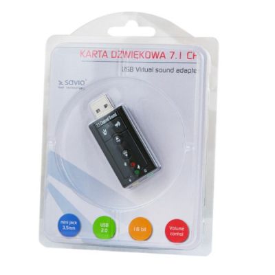 2. SAVIO ak-01 Soundkarte (Extern; USB 2.0)