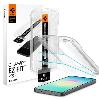 Spigen Glas.tR EZ Fit 2er-Pack gehärtetes Glas für Samsung Galaxy A27 5G