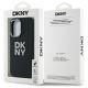 6. DKNY Liquid Silicone Metal Logo Hülle für iPhone 16 – Schwarz