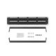 4. LANBERG Patchpanel, 48 Ports, 2 HE, Cat.6, Schwarz, PPU6-2048-B