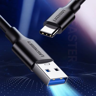 7. Ugreen US184 20882 USB-A 3.0 / USB-C 3A Kabel 1m - Schwarz