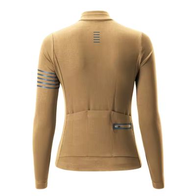 2. Rockbros YPW065 TVI Damen-Radtrikot mit langen Ärmeln, Herbst/Winter, Größe S – Gelb