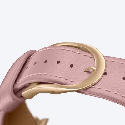 6. AmazingThing Class Band Lederarmband für Apple Watch 45 / 46 / 49 mm - Rosa