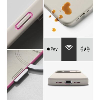8. Ringke Silikon MagSafe Hülle für iPhone 18 Pro – Beige