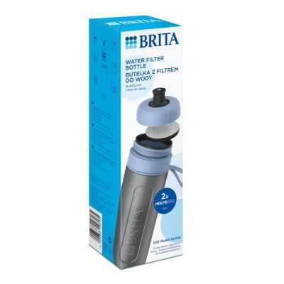 14. Brita Active Filterflasche, Pastellblau, 2 Scheiben