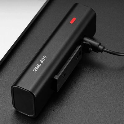 14. Rockbros 24710012001 Fahrrad-Frontlicht 800 lm + USB-C - USB-A-Kabel - Schwarz