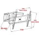 6. ART AR-52 TV-Wandhalterung (Wandmontage; 30" - 70"; max. 60 kg)