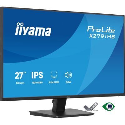 8. iiyama ProLite X2791HS-B1 Computermonitor 68,6 cm (27") 1920 x 1080 px Full HD LED Schwarz