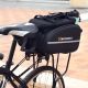 20. Wozinsky große Fahrradgepäckträgertasche 35l + Regenschutz schwarz (WBB19BK)